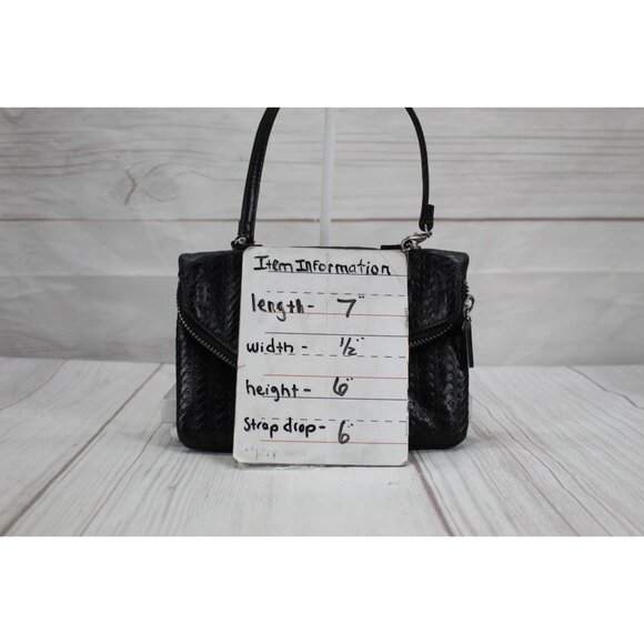 Hobo the Original Black Woven Leather Shoulder Handbag - Picture 9 of 9